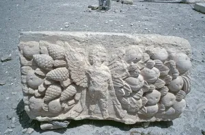 Relief, Beltempel, Palmyra, Tadmor, Syria, May 1987, vintage, retro, old, historical, Asia