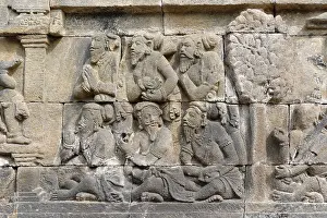 Relief, Borobudur Temple, Gopalan