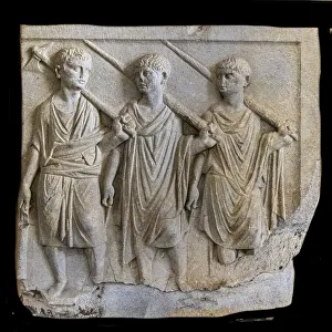 Relief with three lectors from de
