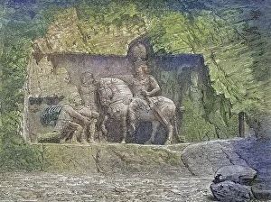 Relief of the royal tombs of Persepolis