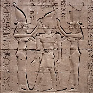 Relief, Temple of Horus, Edfu, Idfu, Egypt