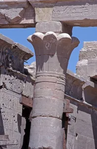 Reliefs, Palm Column, Amun Temple of Hibis