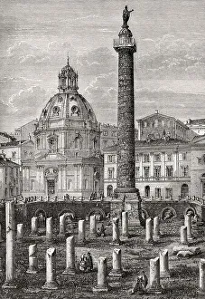Remains of the Basilica Ulpia, Church of the Most Holy Name of Mary at the Trajan Forum