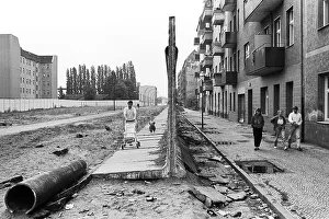 Remains of the Berlin Wall between Neukoelln