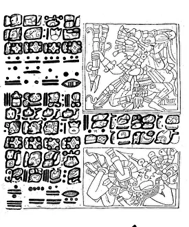 Remains of a Mexican manuscript from prehistoric times