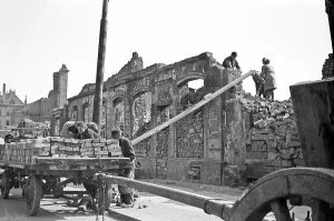 Removal of rubble and recovery of building materials
