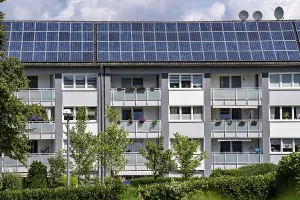 Rented flats, apartment block, energy table renovated