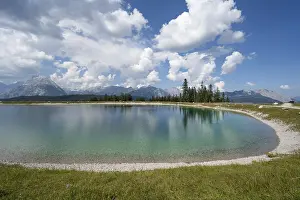 Reservoir at Gschwandtkopf, Karwendel Mountains