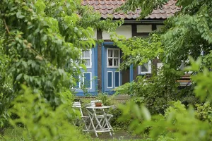 Residential building, half-timbered house