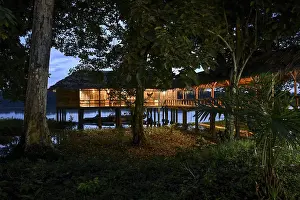Restaurant at Doli Lodge on the Sangha River