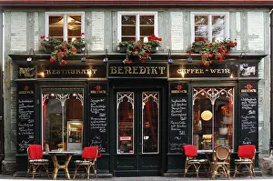 Restaurant in an old half-timbered house