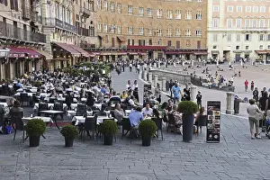 Restaurants, Piazza del Campo, Square