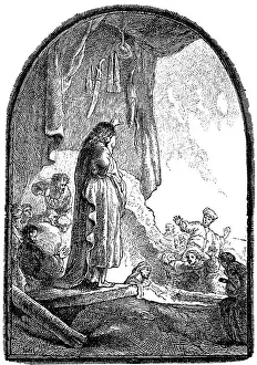 Resurrection of Lazarus, after Rembrandt van Rijn