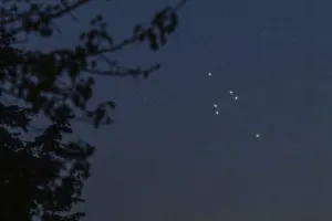 Reticulum star constellation, Night sky