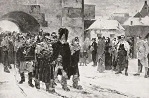 Retreat of Napoleon's remaining Grande Armee