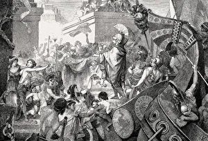 The return of Alcibiades, a prominent Athenian statesman