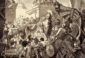 The return of Alcibiades, a prominent Athenian statesman