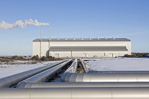 Category Mountain Landscapes Prints: Reykjanes Geothermal Power Plant