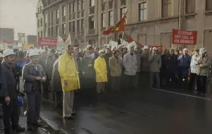 Rheinhausen. IG Metall warning strike and demonstration ca