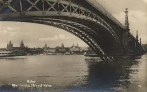 The Rhine Bridge in Mainz, Rhineland-Palatinate