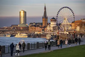 Rhine promenade in Dusseldorf
