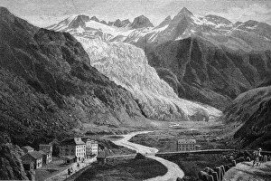 Rhone Glacier, Valais, Switzerland
