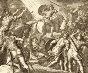 Rider on the Horse with golden armour