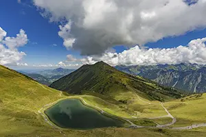 Category Mountain Landscapes Prints: Riezler Alpsee, an artificial lake