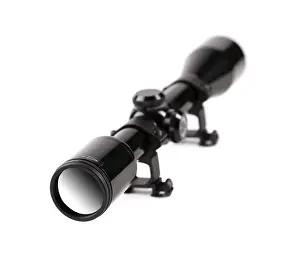 Rifle scope isolate on a white background