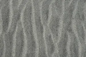 Ripple pattern in black sands from the West Coast of New Zealand