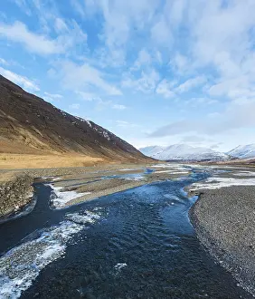 River flowing through a valley