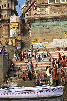 River and Ghats, Varanasi, Uttar Pradesh, India