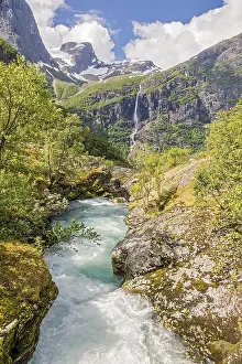 River In The Mountains Jostedalsbreen National Park Norway