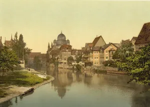 River Pegnitz and Synagogue, Nuremberg