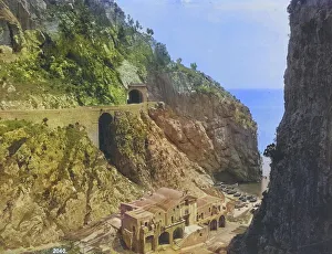 The road between Amalfi and Sorrento