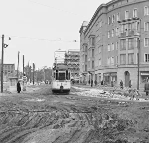 Road construction works, tramway to Maerchenwiese