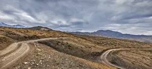 Road in Himalayas. Spiti Valley