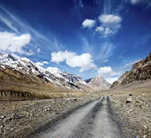 Road in mountains (Himalayas)