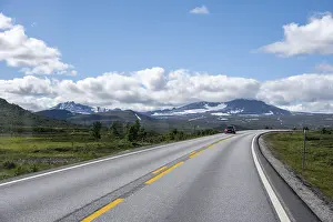Category Scandinavia Prints: Road through tundra, country road