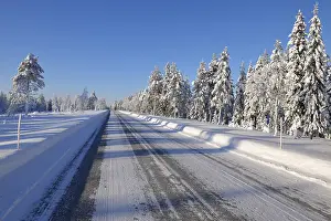 Road in the Winter, Kuusamo, Nordoesterbotten