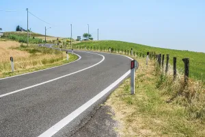 Roads in San Marino. Sunny day