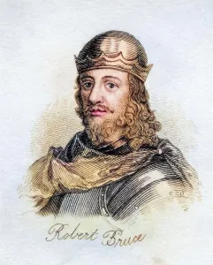 Robert I. King of Scots 1274 -1329 Robert the Bruce from the book Crabbs Historical Dictionary from 1825