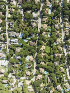 The Roche housing estate. Aerial view