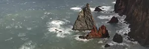 Rock formations in the Atlantic Ocean