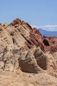 Rock formations in the Fire Canyon area at Valley of Fire State Park near Overton