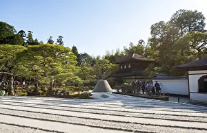 Framed Print : Rock Garden, Zen Garden with Mount Fuji Replica Framed Print : Rock Garden, Zen Garden with Mount Fuji Replica