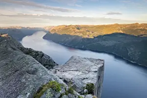 Rock Pulpit Preikestolen on the Lysefjord