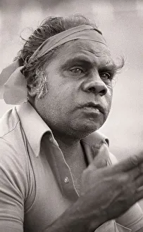 Rockhampton, Australia, circa 1980: Portrait of an Aboriginal elder
