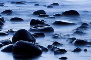 Rocks on the coast, Lofoten, Norway, Europe