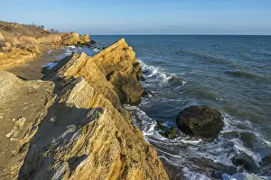 Rocks near the Black Sea coast near the village of Fontanka